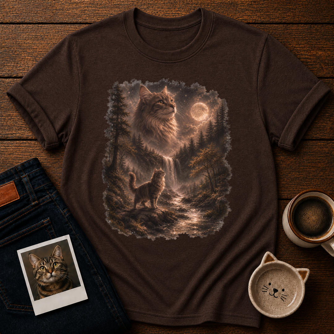 Moonlit Cat Spirit T-Shirt