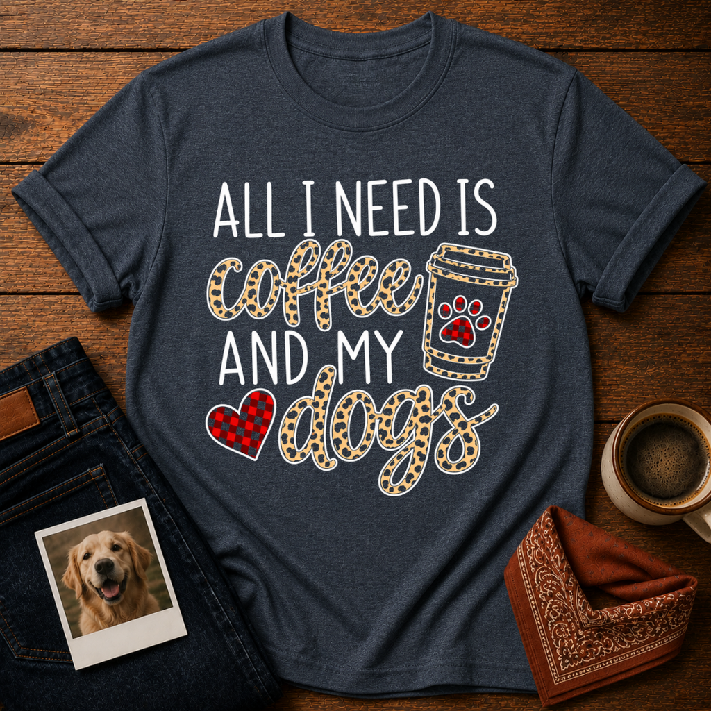 Coffee & Dogs, Obviously T-Shirt
