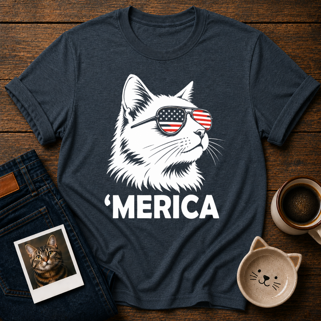 Merica Cat T-Shirt