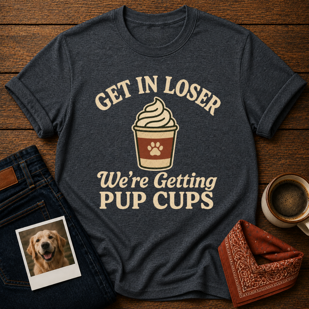 Get In Loser, Pup Cups T-Shirt