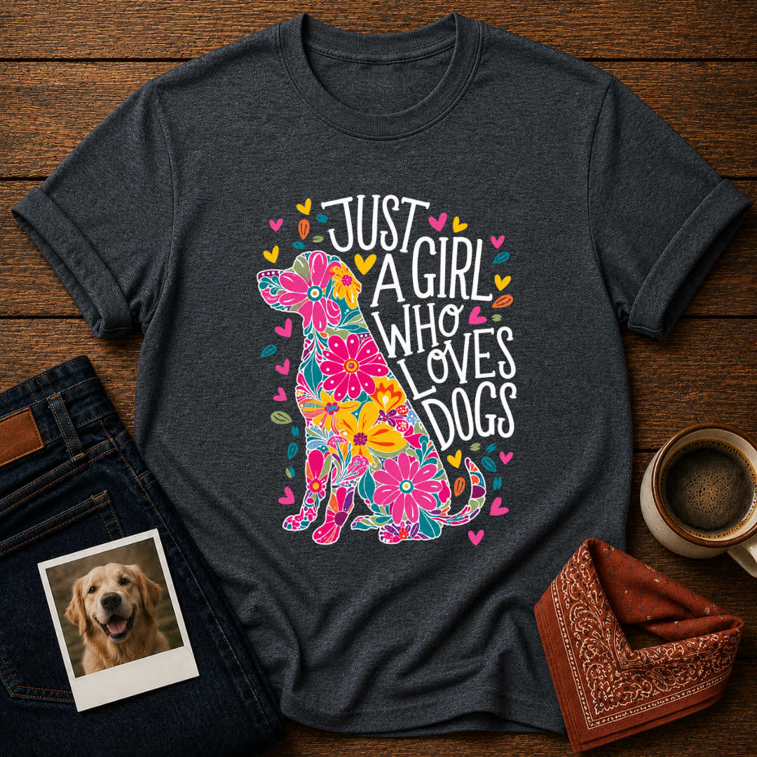 Just A Girl Who Loves Dogs T-Shirt