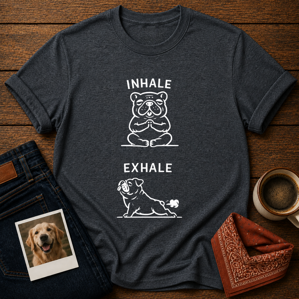 Inhale Exhale Bulldog T-Shirt