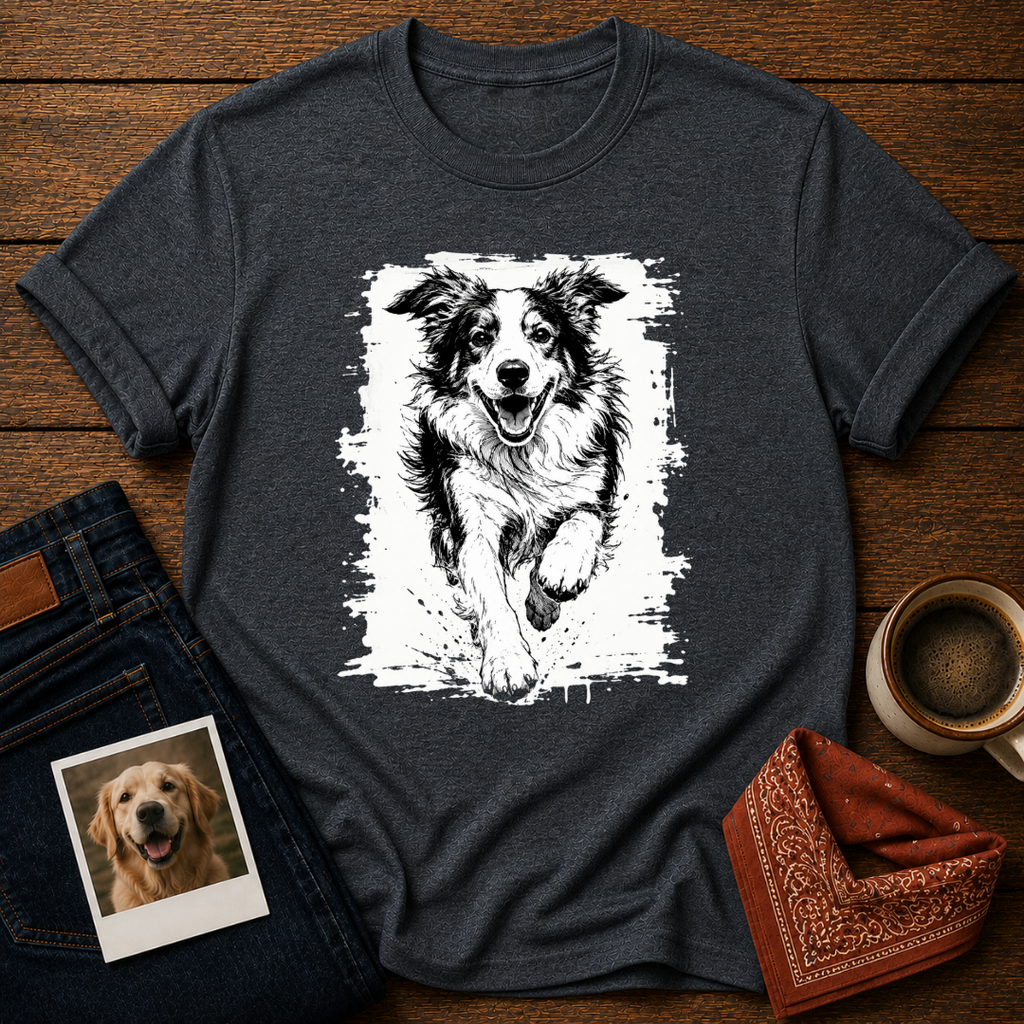 Happy Border Collie Chaos T-Shirt