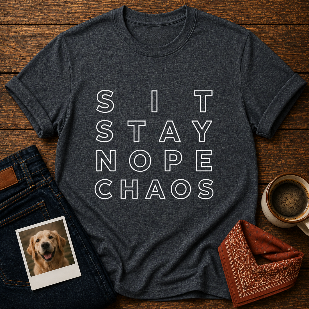 Sit, Stay, Nope T-Shirt