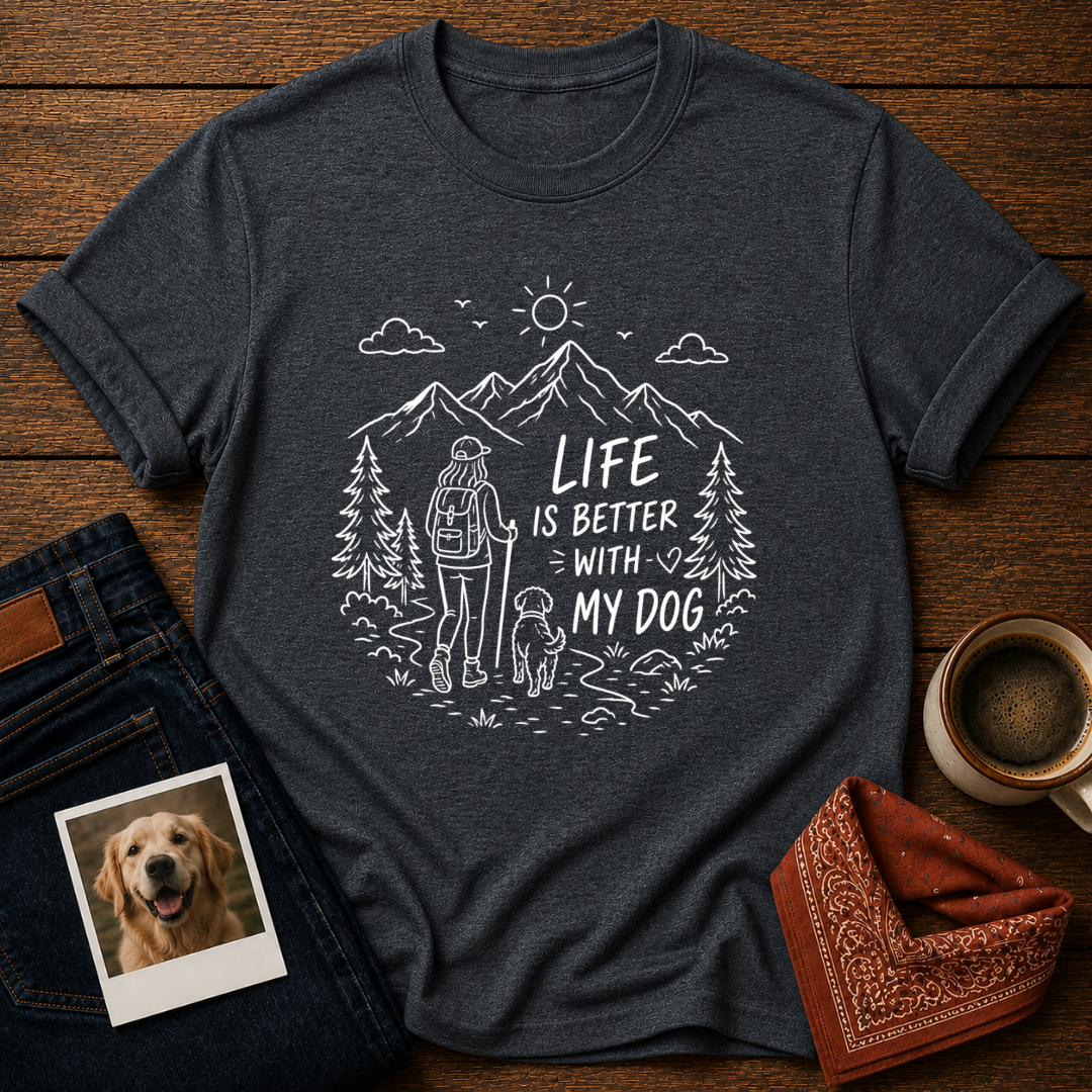 Life Better With Dog T-Shirt