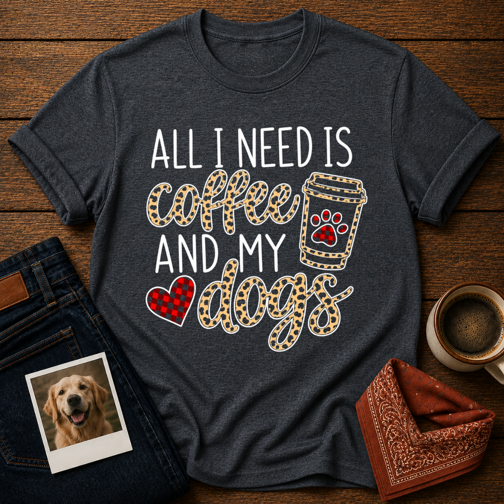 Coffee & Dogs, Obviously T-Shirt