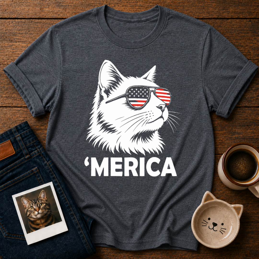 Merica Cat T-Shirt
