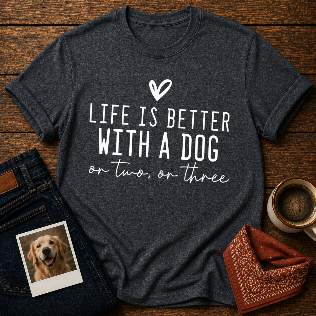 Life Is Better with a Dog T-Shirt