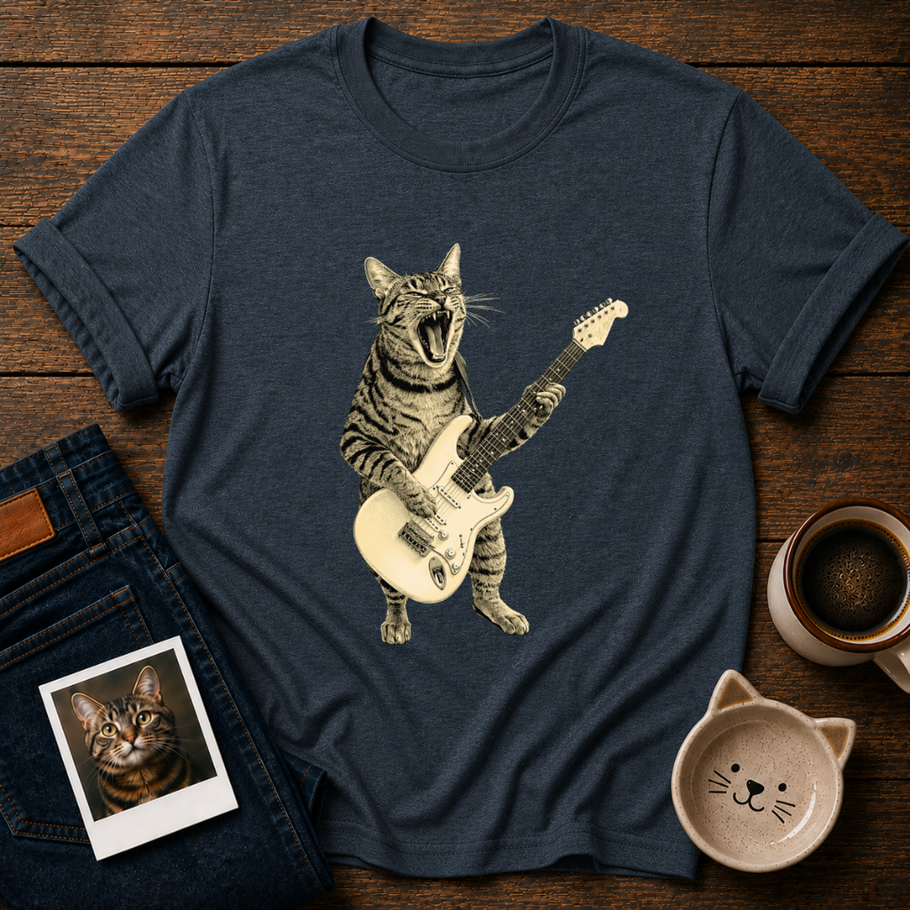 Rockstar Cat T-Shirt