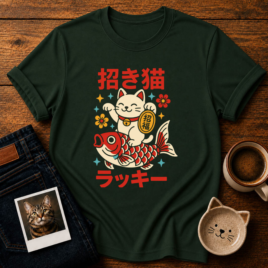 Lucky Maneki Cat T-Shirt