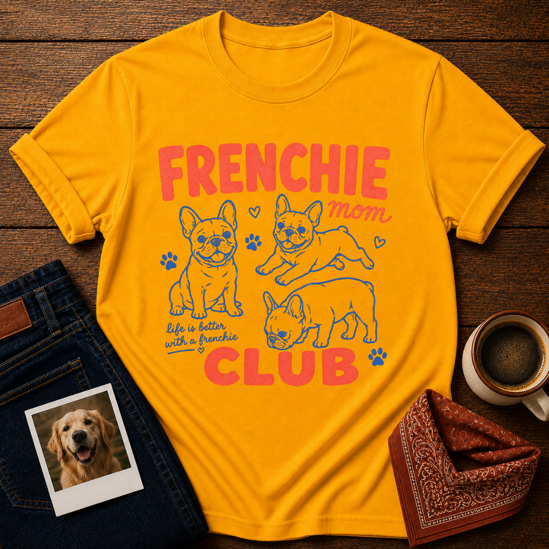 Frenchie Mom Club T-Shirt