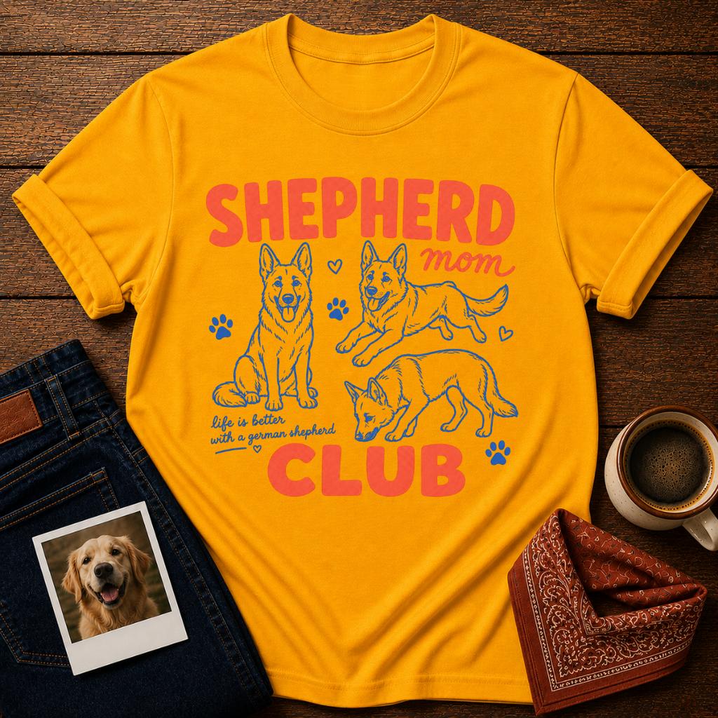 Shepherd Mom Club T-Shirt