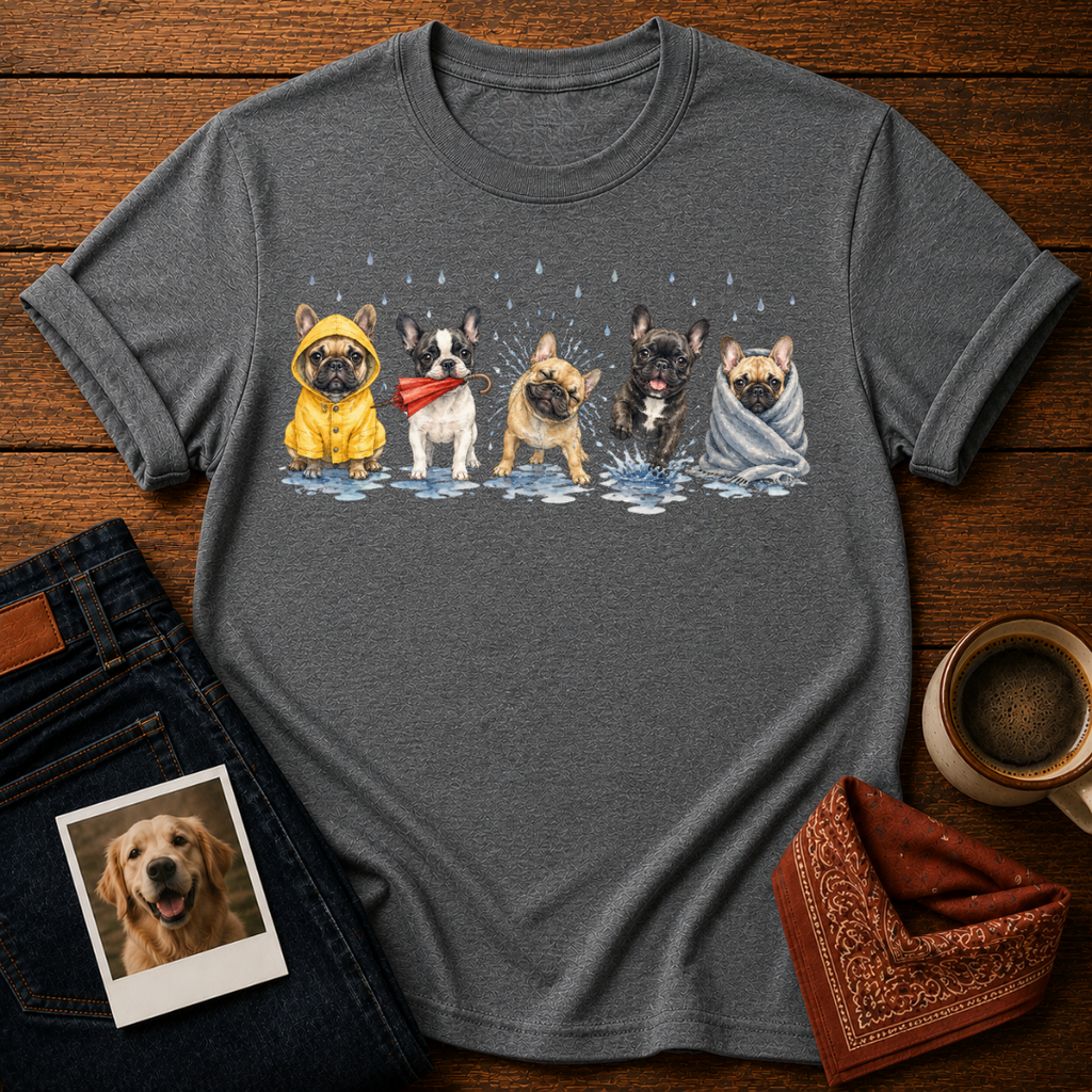 Frenchie Rainy Day T-Shirt