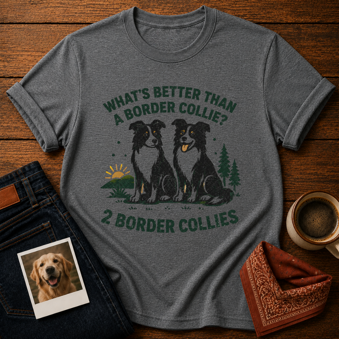 Two Border Collies, Obviously T-Shirt