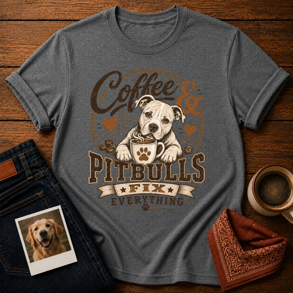 Coffee & Pitbulls T-Shirt