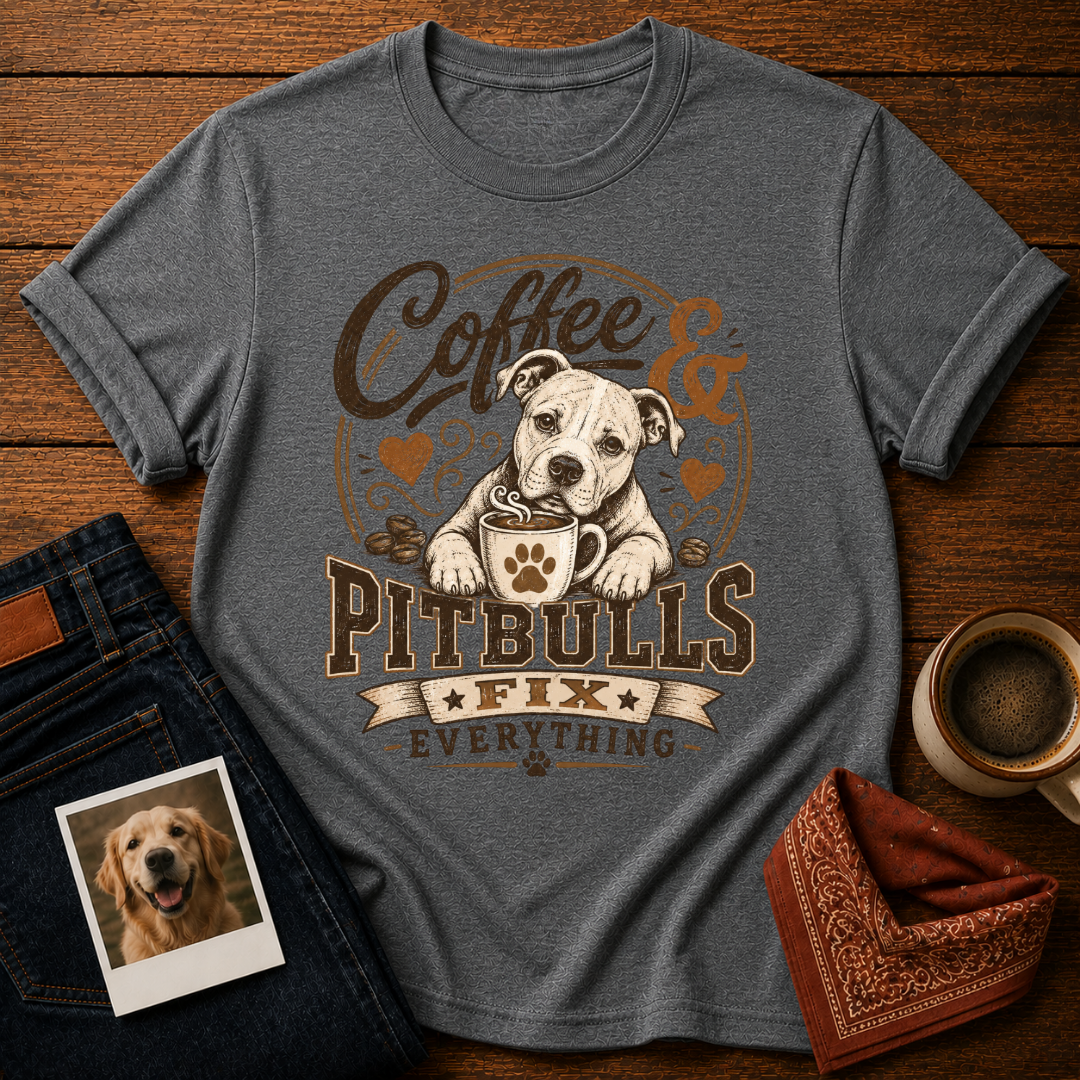 Coffee & Pitbulls T-Shirt