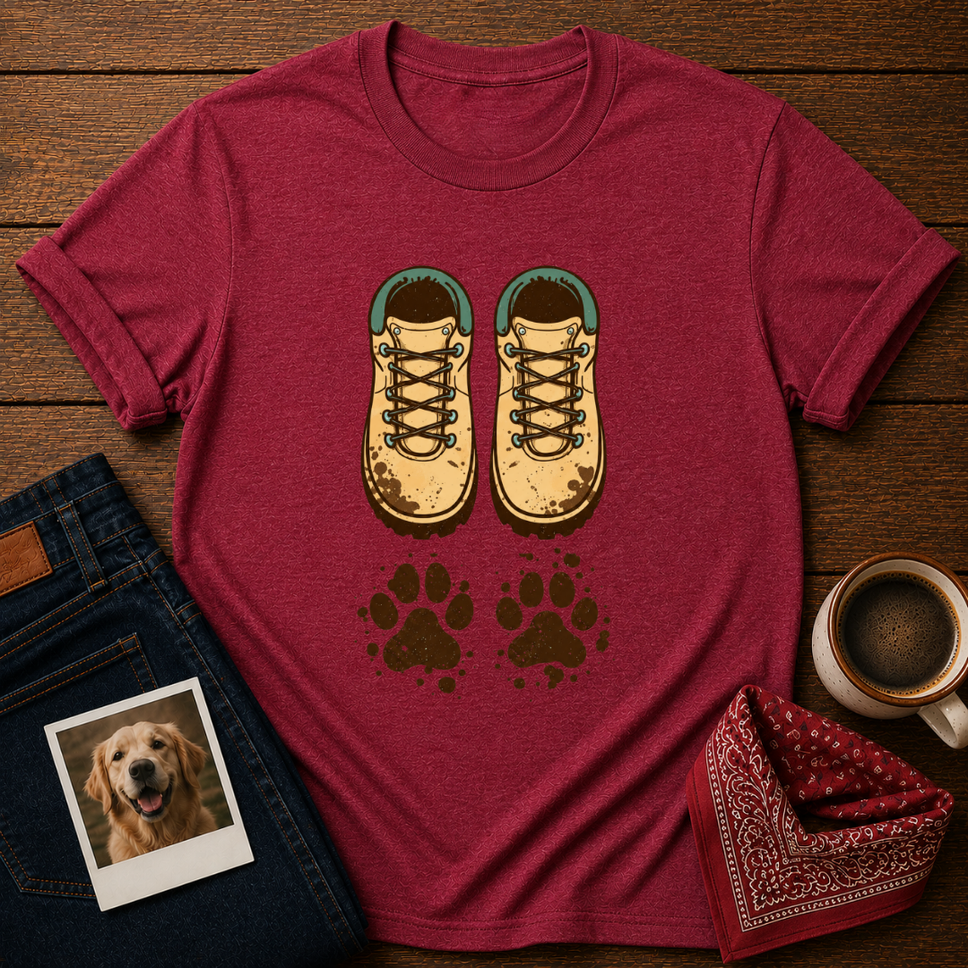 rail Dirt & Dog Prints T-Shirt