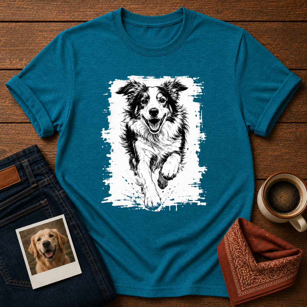 Happy Border Collie Chaos T-Shirt