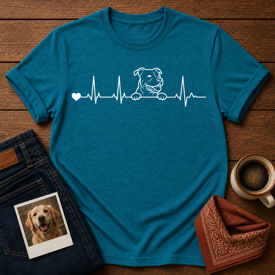 My Heart Beats Dog T-Shirt