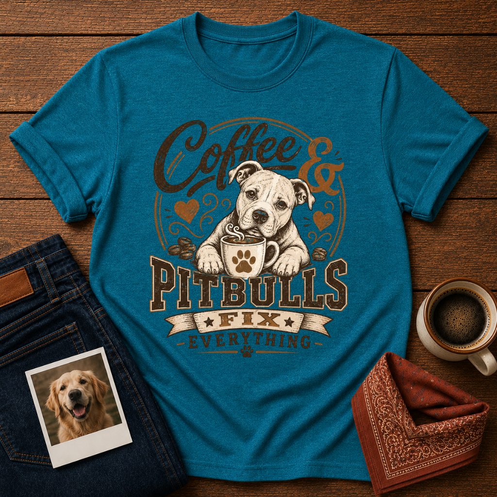Coffee & Pitbulls T-Shirt
