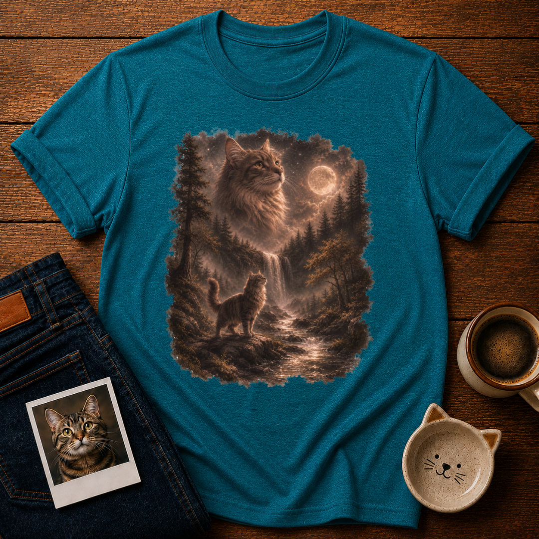Moonlit Cat Spirit T-Shirt