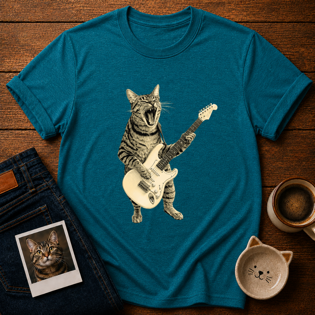 Rockstar Cat T-Shirt
