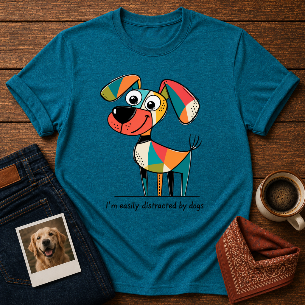 Easily Distracted by Dogs T-Shirt