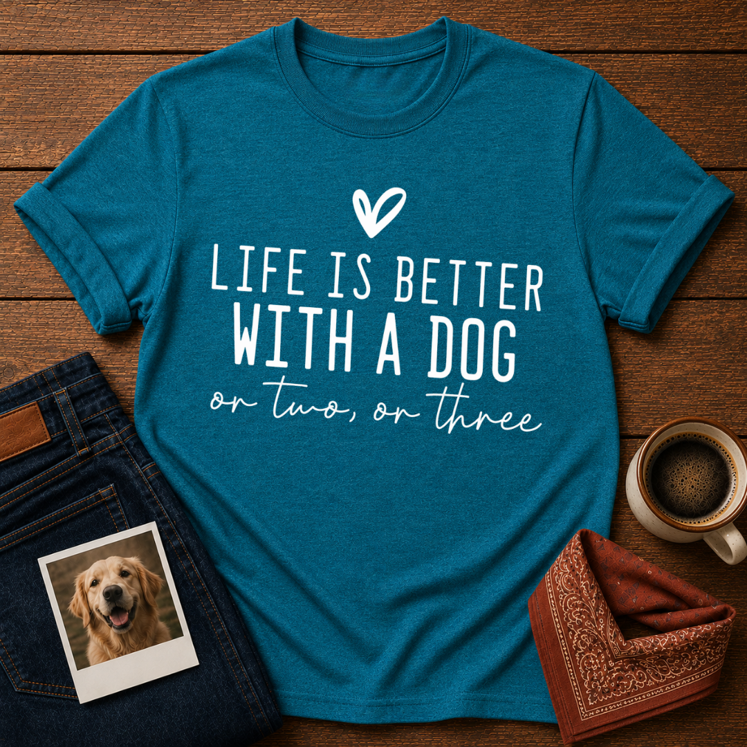 Life Is Better with a Dog T-Shirt