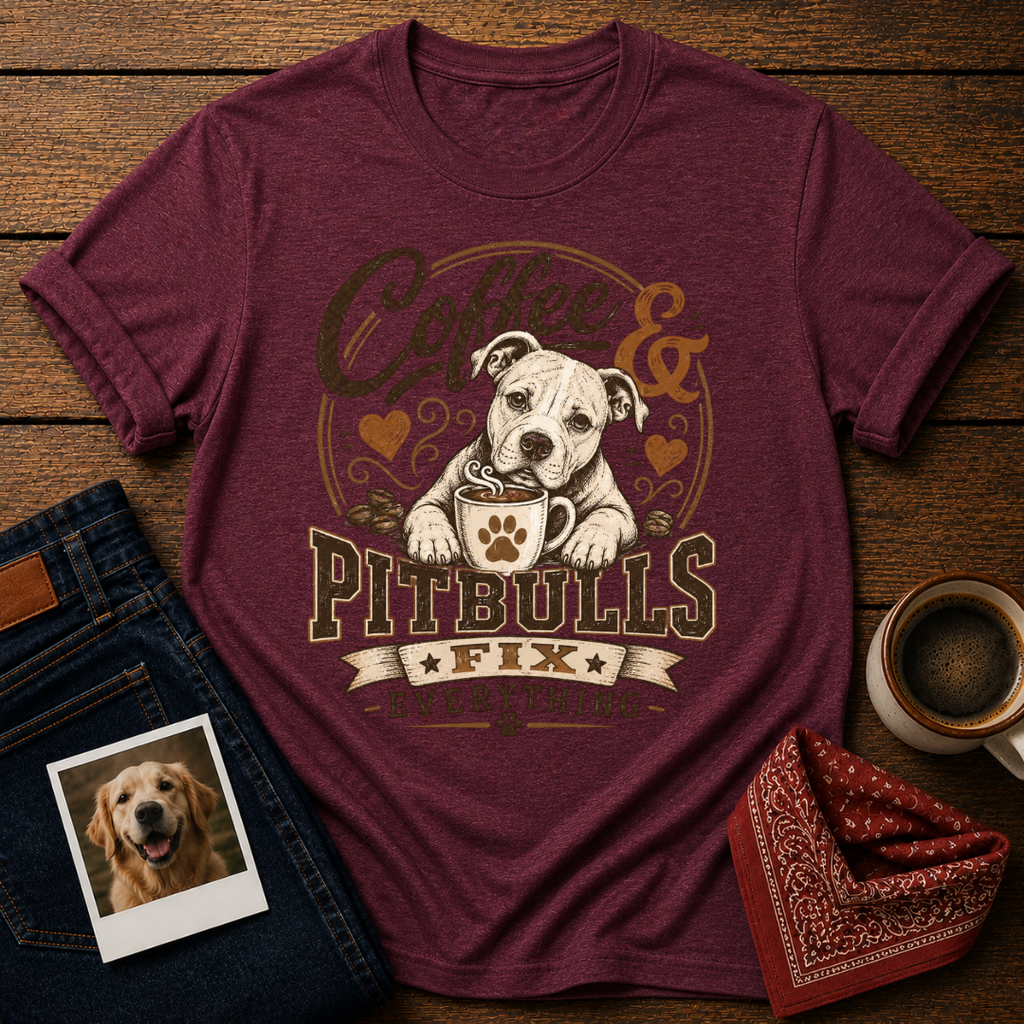 Coffee & Pitbulls T-Shirt