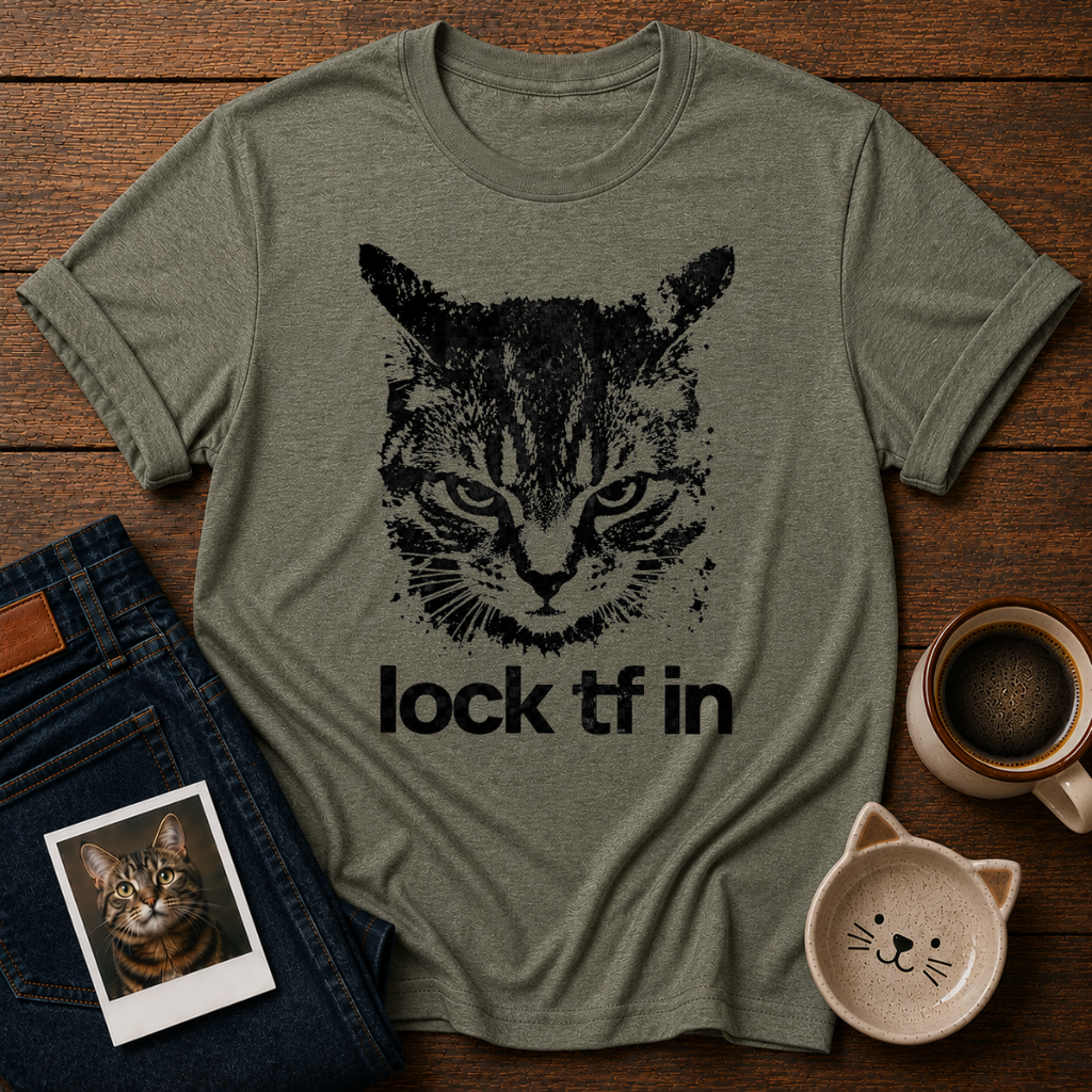 Focused Cat Energy T-Shirt