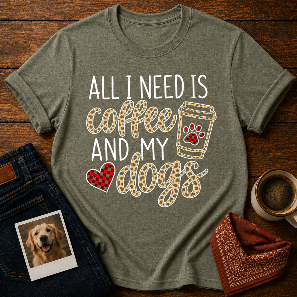 Coffee & Dogs, Obviously T-Shirt