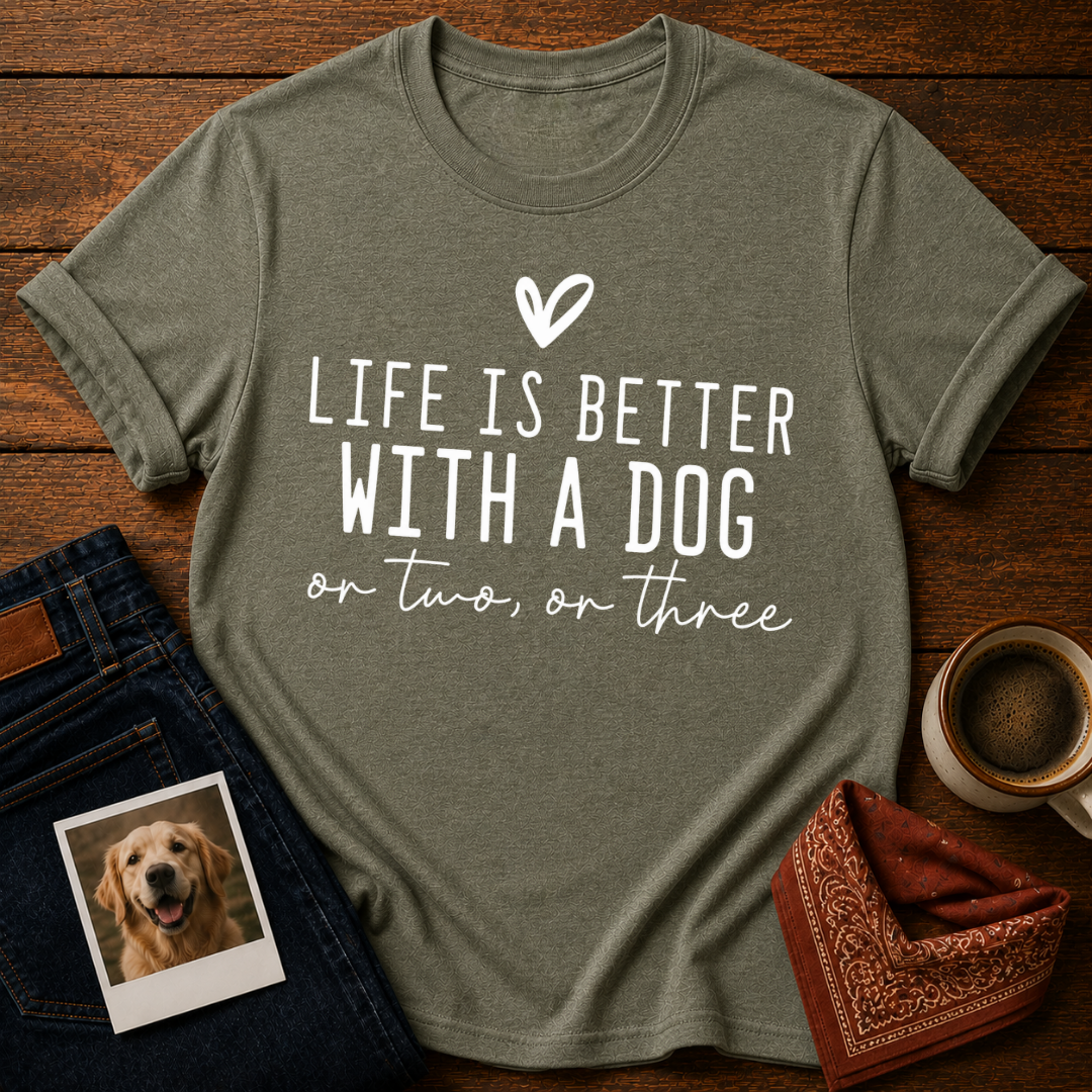 Life Is Better with a Dog T-Shirt