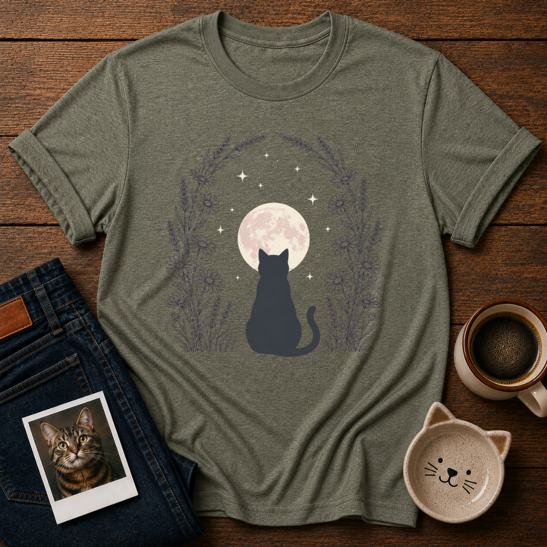 Midnight Moon Cat T-Shirt