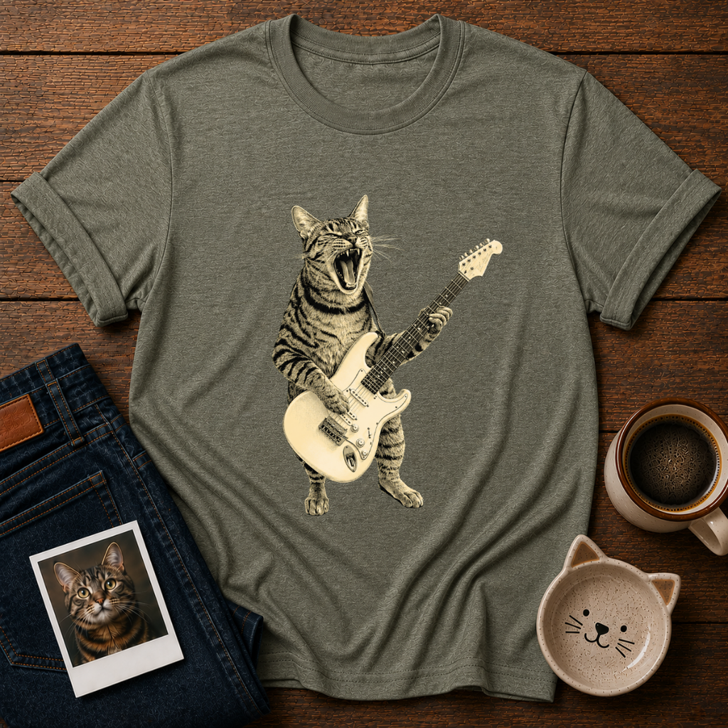 Rockstar Cat T-Shirt