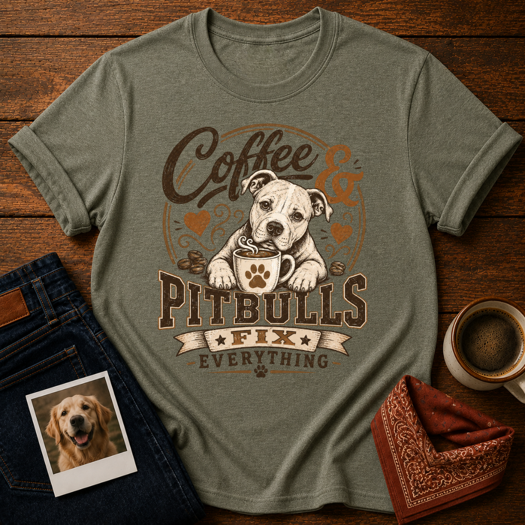 Coffee & Pitbulls T-Shirt