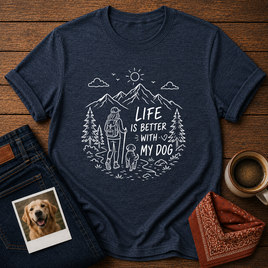 Life Better With Dog T-Shirt