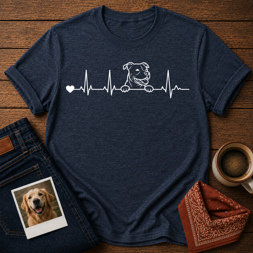 My Heart Beats Dog T-Shirt
