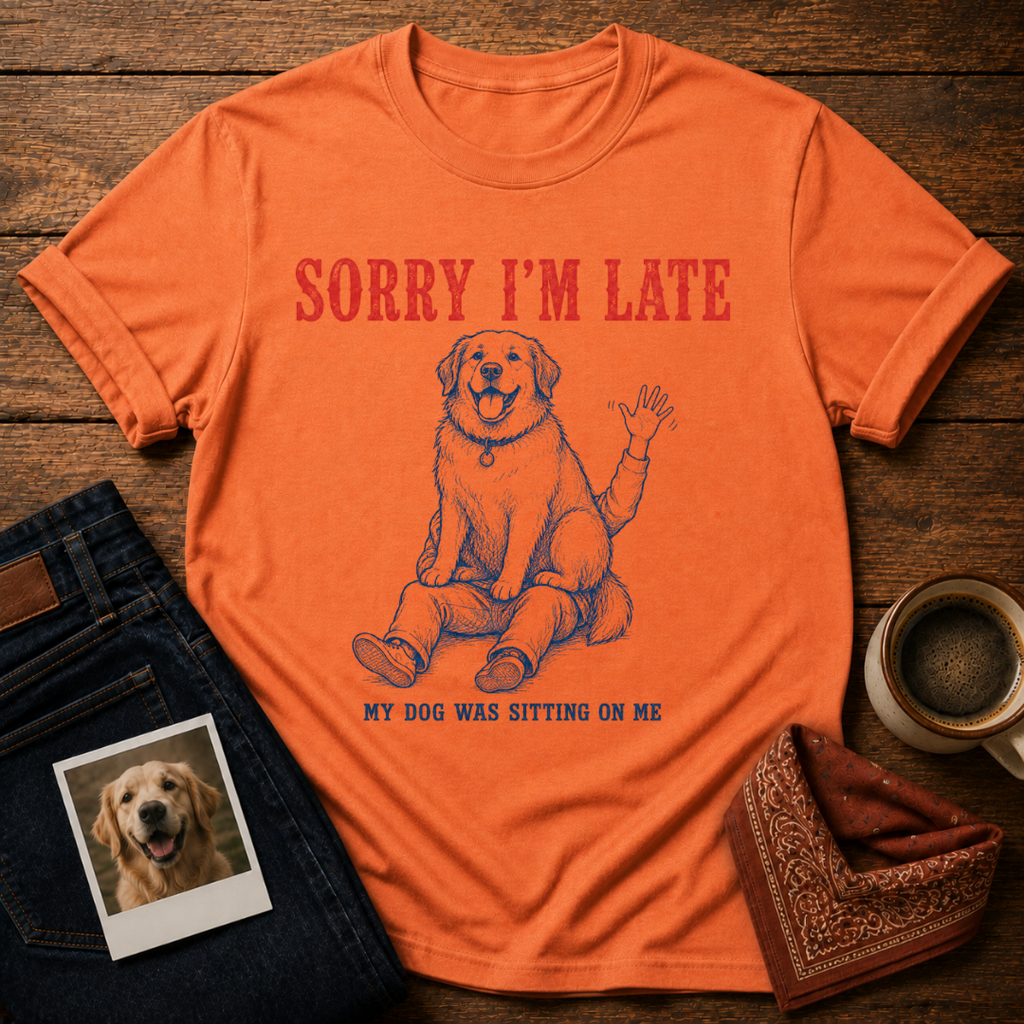 My Dog Was Sitting on me T-Shirt