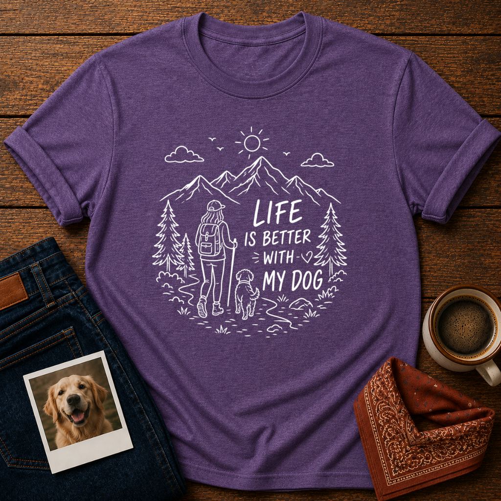 Life Better With Dog T-Shirt
