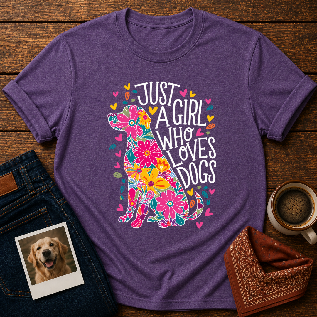 Just A Girl Who Loves Dogs T-Shirt