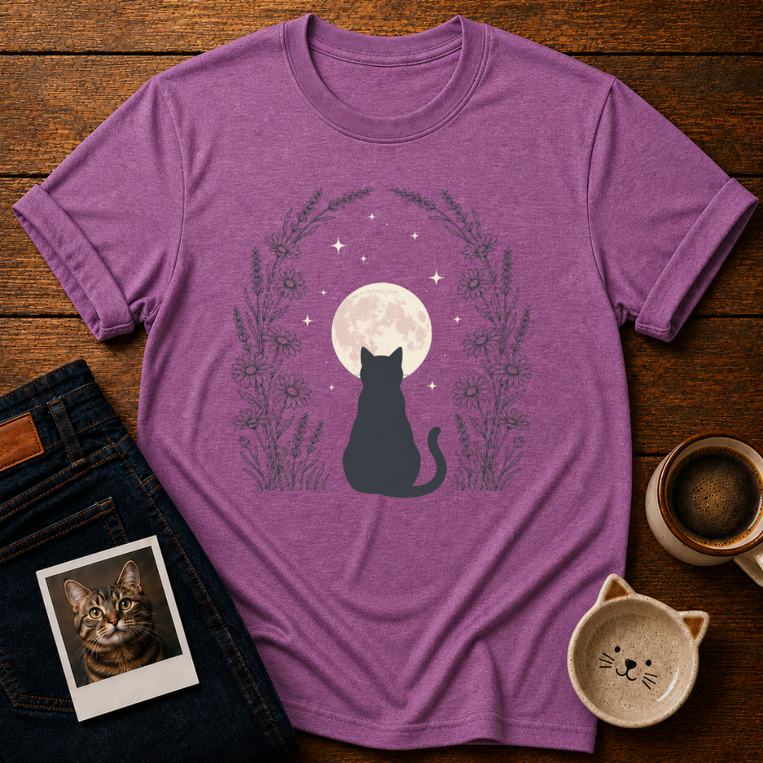 Midnight Moon Cat T-Shirt