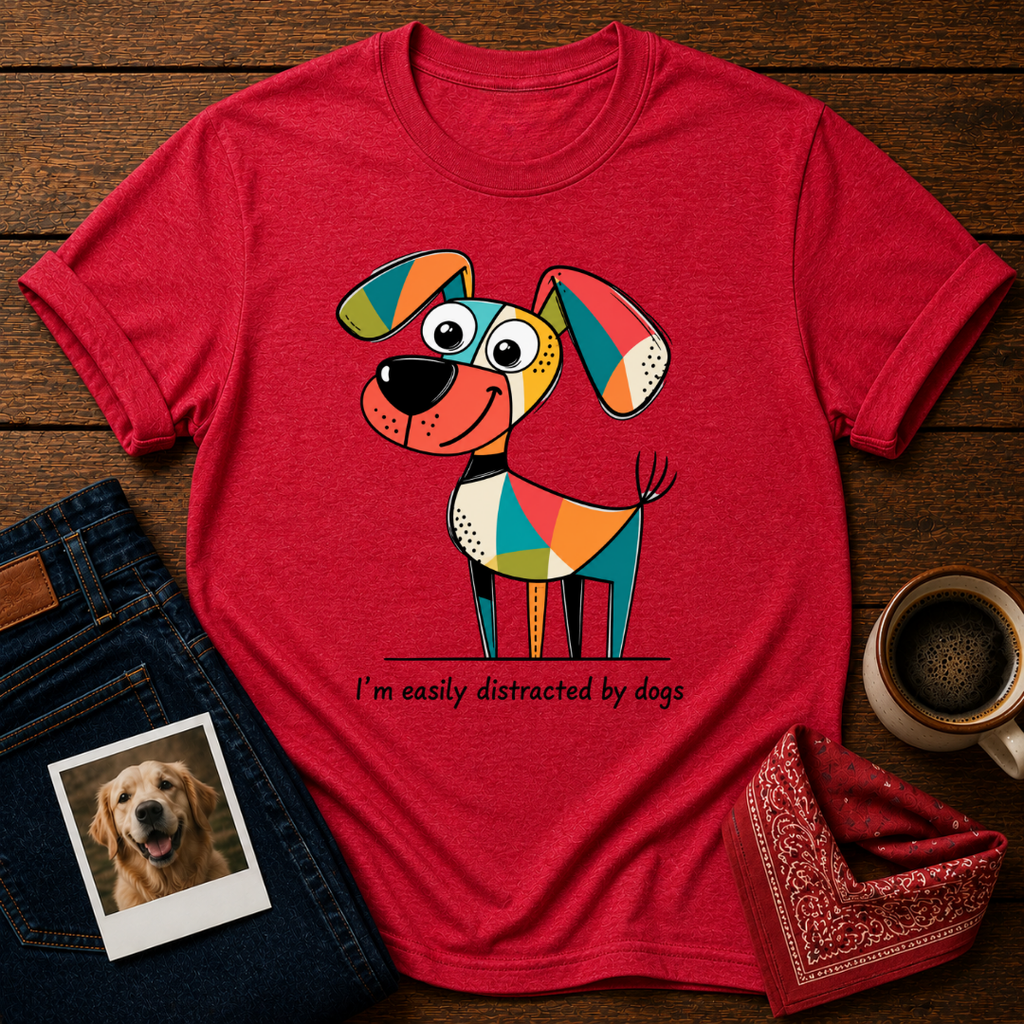 Easily Distracted by Dogs T-Shirt