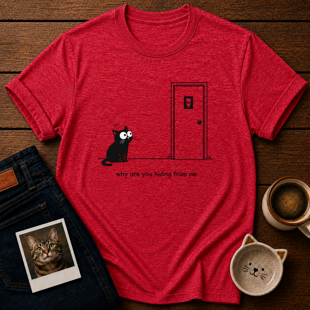 Hiding Cat T-Shirt