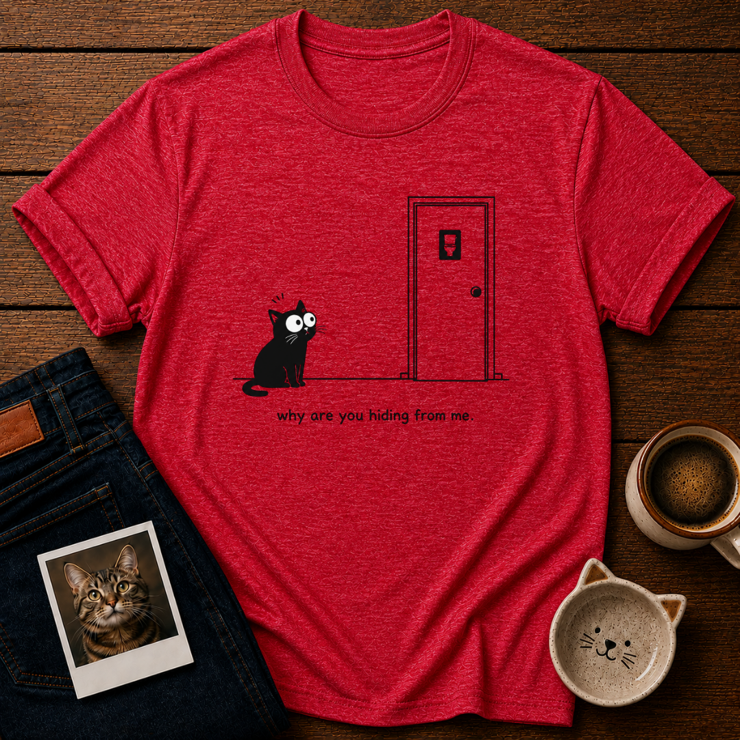 Hiding Cat T-Shirt