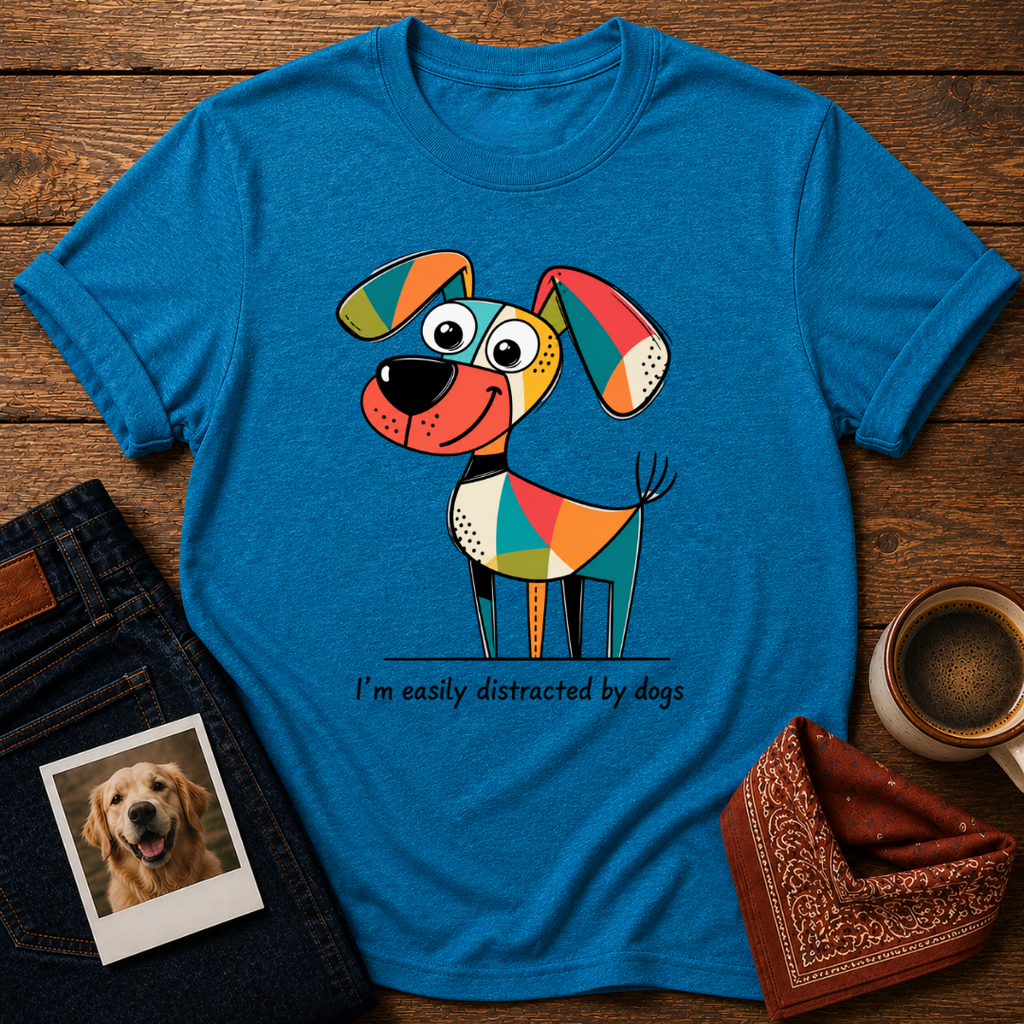 Easily Distracted by Dogs T-Shirt