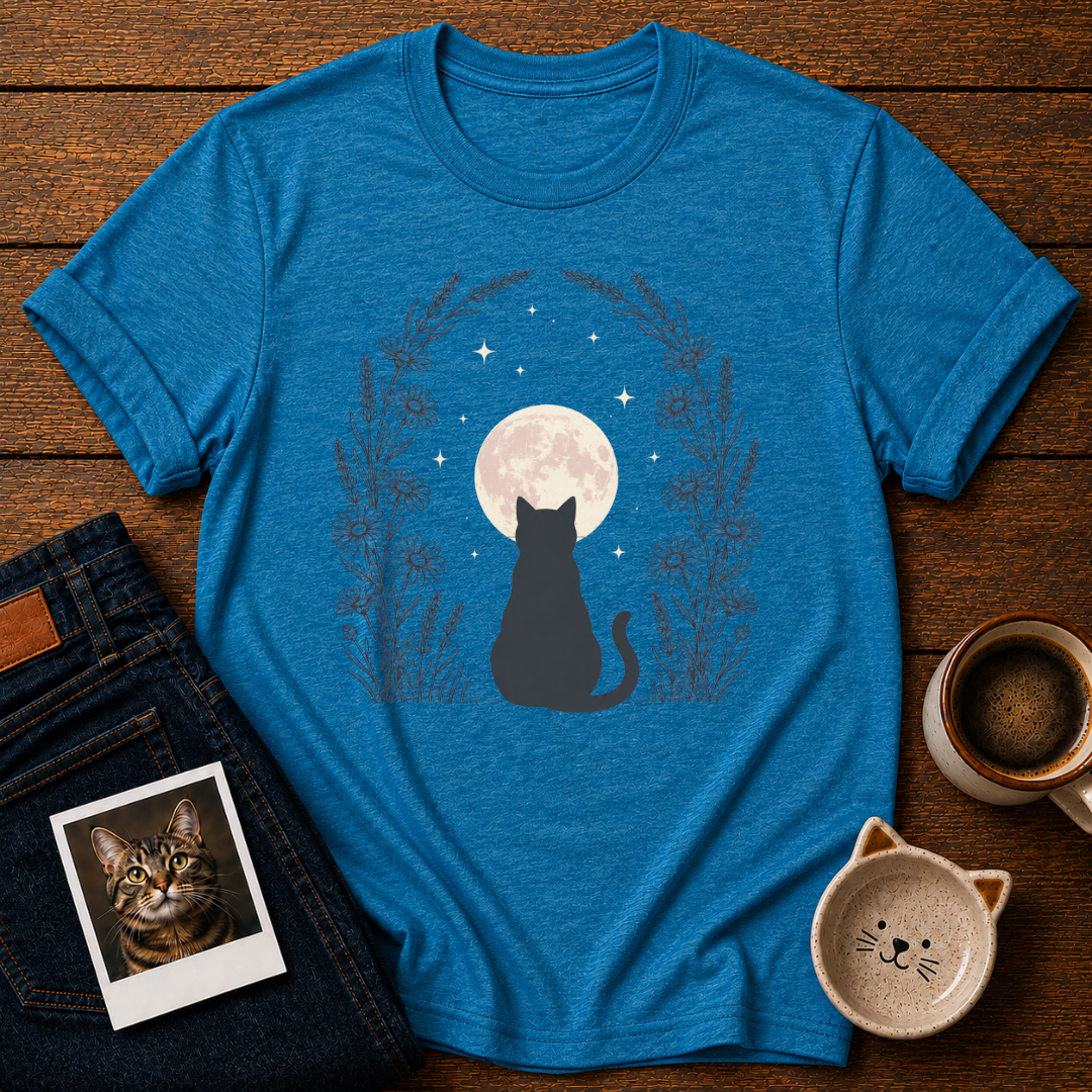 Midnight Moon Cat T-Shirt