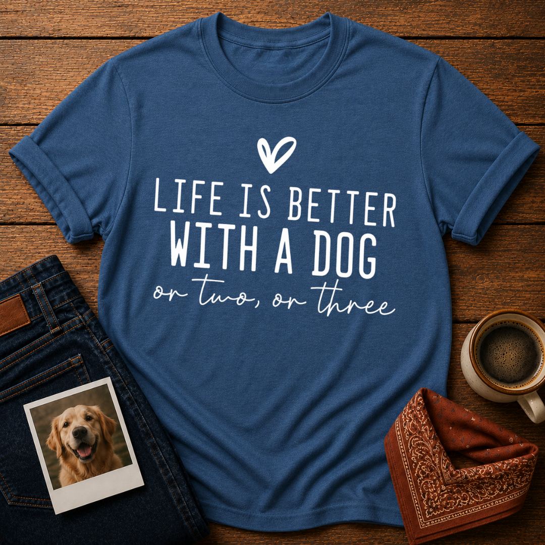 Life Is Better with a Dog T-Shirt