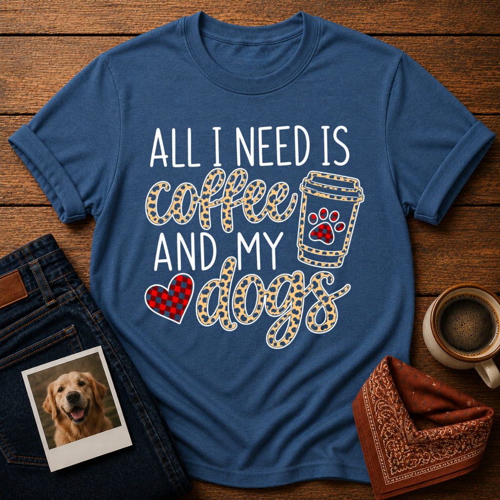 Coffee & Dogs, Obviously T-Shirt