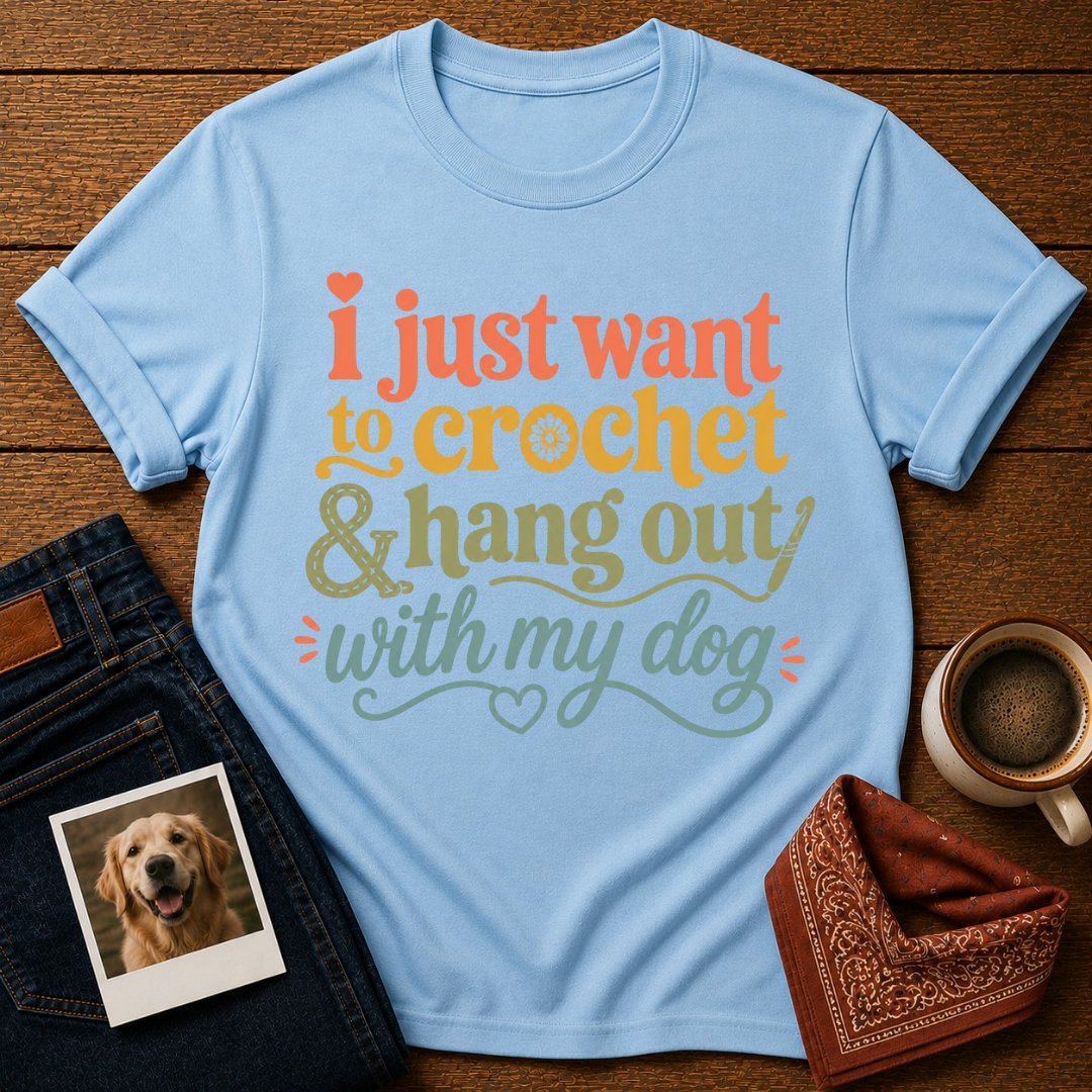 My Dog & My Crochet Era T-Shirt