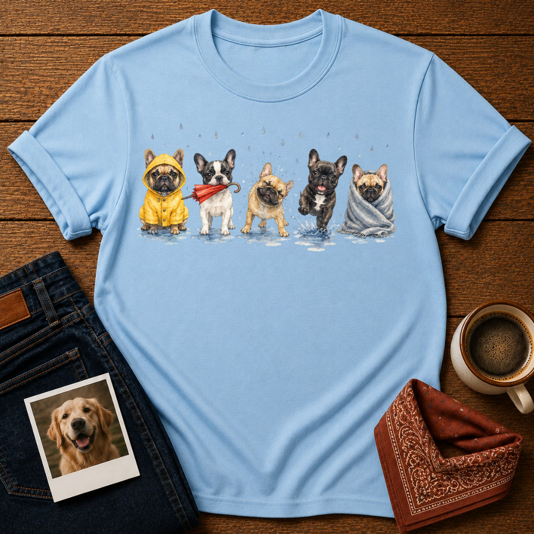 Frenchie Rainy Day T-Shirt